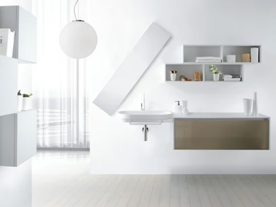 METROPOLIS 16 - Single wall-mounted vanity unit _ LASA IDEA