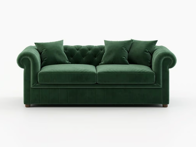 CHESTER - 2 seater tufted fabric sofa _ Laskasas