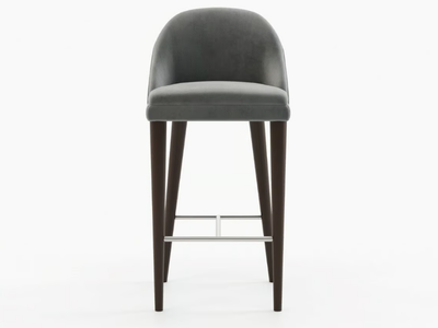 ESTORIL - Velvet barstool with footrest _ Laskasas