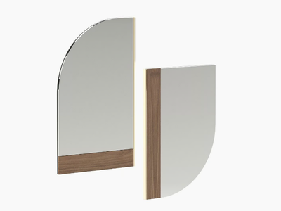 FORTH - Wall-mounted wooden mirror _ Laskasas