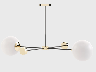 JANIS - Glass and Stainless Steel pendant lamp _ Laskasas