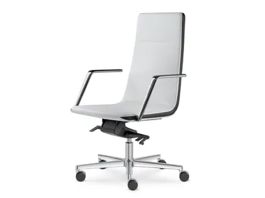 HARMONY 822-H - Swivel executive chair with armrests with 5-spoke base _ LD Seating