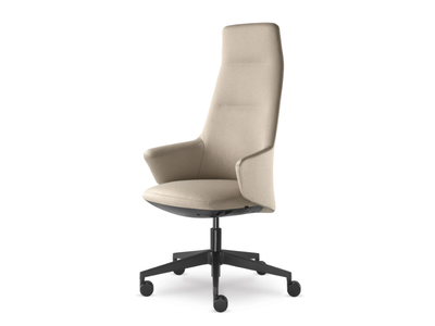 MELODY DESIGN 796-FR F40-N1 - High-back swivel executive chair with 5-spoke base _ LD Seating