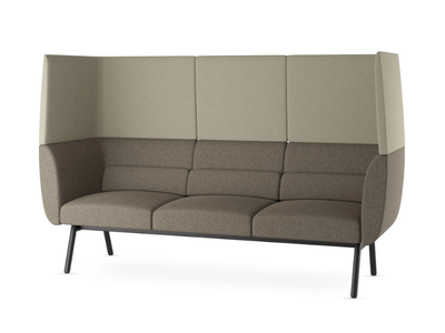 NIDO NI-K3-H-N1 NI-BO - 3 seater high-back fabric sofa _ LD Seating