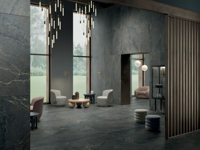 ANTHOLOGY DARK - Indoor/outdoor porcelain stoneware wall/floor tiles with stone effect _ LEA CERAMICHE