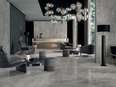 GRAY MARBLE - Laminated stoneware wall/floor tiles with marble effect _ LEA CERAMICHE