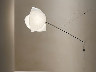 VOILES - LED japanese paper wall lamp _ LedsC4