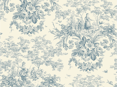 BEAUX JOURS - Landscape nonwoven wallpaper _ LELIEVRE