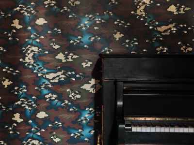 JEAN PAUL GAULTIER - MASKING - Motif washable nonwoven wallpaper _ LELIEVRE