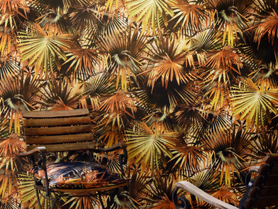JEAN PAUL GAULTIER - POLYNÉSIE - Washable Tropical nonwoven wallpaper _ LELIEVRE