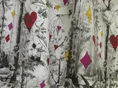 JEAN PAUL GAULTIER - TAROT - Jacquard viscose fabric with graphic pattern _ LELIEVRE