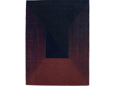 PURRO - Rectangular wool rug with geometric shapes _ LELIEVRE