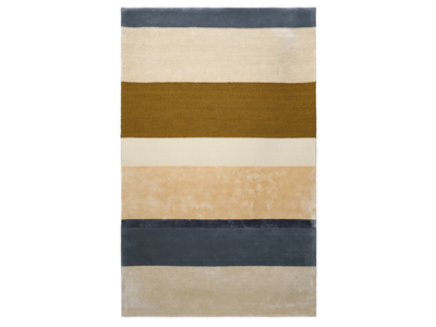 RYTHME - Round striped wool rug _ LELIEVRE