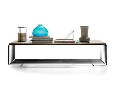 FENCE - Rectangular wooden coffee table _ Lema