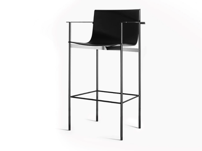 OMBRA - High stool with armrests with back _ Lema