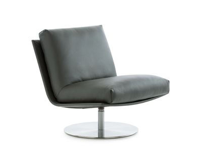 LXR24 - Swivel leather armchair _ LEOLUX LX