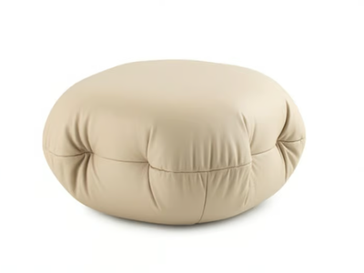 LXZ06 - Upholstered square leather pouf _ LEOLUX LX
