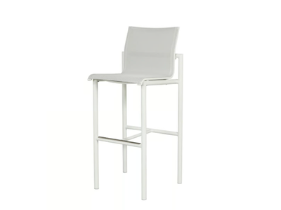 BASTINGAGE - High aluminium stool with back _ Les Jardins®