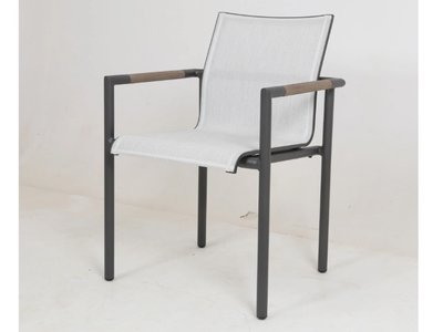 BASTINGAGE - Stackable chair with armrests _ Les Jardins®