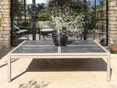 COPENHAGUE - Square low HPL garden side table _ Les Jardins®