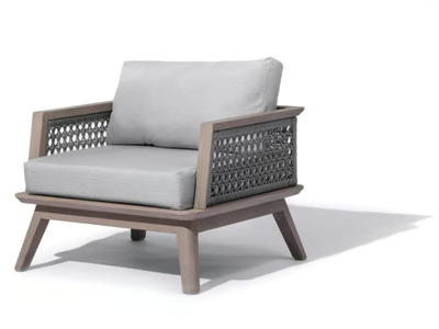 MIRA - Rope garden armchair with armrests _ Les Jardins®