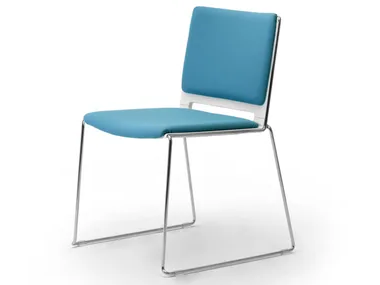 ILIKE - Fabric and polypropylene chair _ Leyform