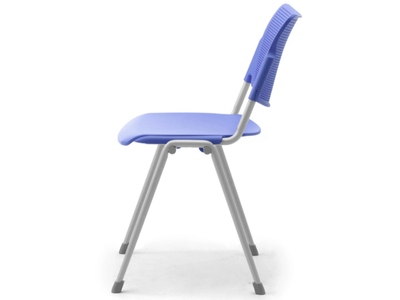 LAMIA - Stackable polypropylene chair with linking device open back _ Leyform