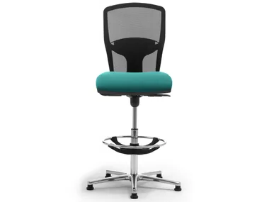 SPRINT RE - Height-adjustable mesh office chair with 5-Spoke base with fire retardant padding _ Leyform