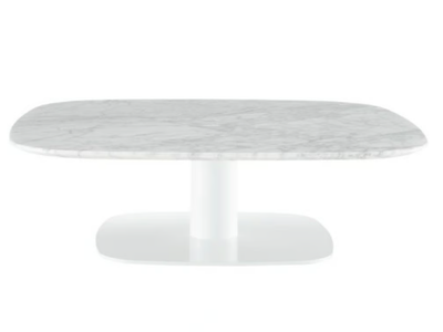 ALSTER - Low square Carrara marble coffee table _ Ligne Roset