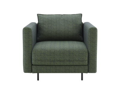 ENKI - Fabric armchair with armrests _ Ligne Roset