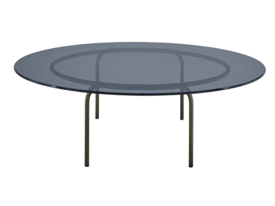 LIAM - Low round tempered glass coffee table _ Ligne Roset