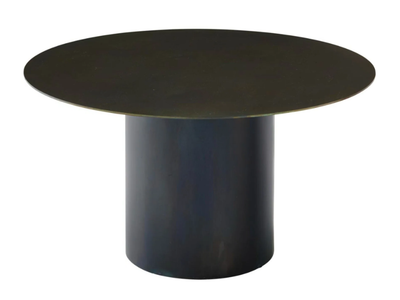 OXYDATION - Low round steel coffee table _ Ligne Roset