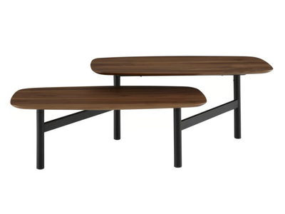 PANTOGRAPHE - Walnut coffee table _ Ligne Roset