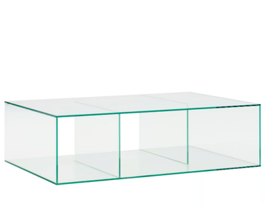 SALDO - Low rectangular glass coffee table _ Ligne Roset