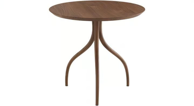 THOT - Round walnut coffee table _ Ligne Roset