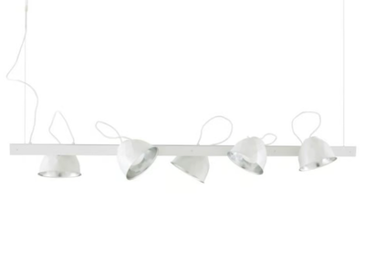 TREPIED - Halogen epoxy paint steel pendant lamp _ Ligne Roset
