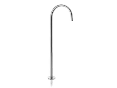 CANNE 060 - Floor standing stainless steel bathtub spout _ Linki