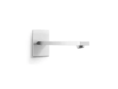 CANNE 105 - Wall-mounted stainless steel sink spout with plate _ Linki