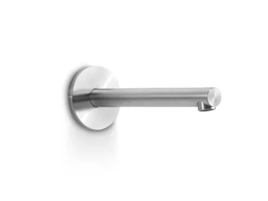CANNE 251 - Wall-mounted stainless steel bathtub spout with plate _ Linki