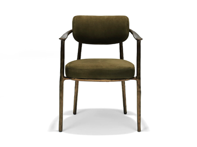 GENTLE - Fabric chair with armrests _ Linteloo