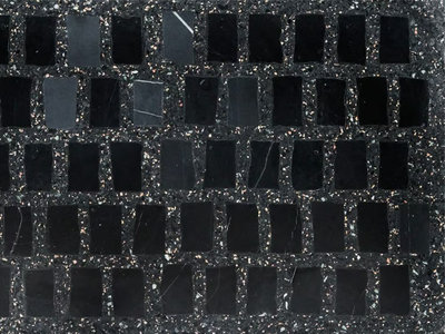 OMAGGIO A SCARPA - NERO - Marble grit flooring _ Lithos Mosaico Italia