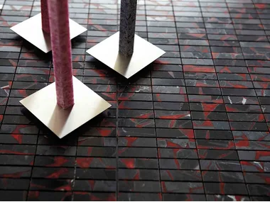ROCK’N’WAX GF - RS ROSSO - Marble mosaic _ Lithos Mosaico Italia