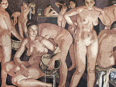 THE BATH I – OMAGGIO A SEREBRIAKOVA - Marble mosaic _ Lithos Mosaico Italia