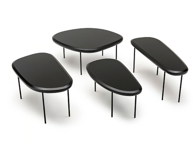 PEBBLE LOW TABLE - Low wooden coffee table _ Living Divani