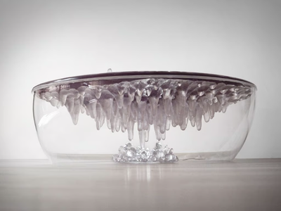 HYPNOSIS - With light round coffee table _ LO Contemporary