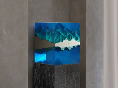 MOUNTAINS MIRROR - Sculpture _ LO Contemporary