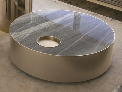 SUN - Low marble coffee table _ Longhi