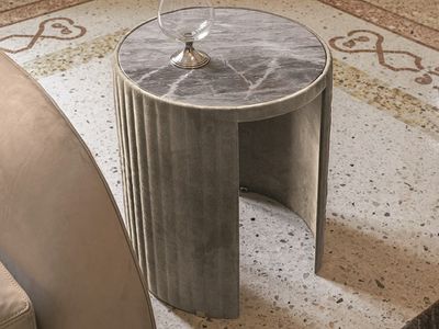 SUN - Round marble coffee table _ Longhi