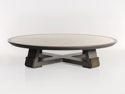 HORACIO - Round beech coffee table _ Lorenzo Tondelli
