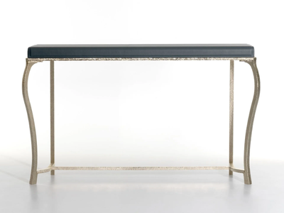 SALOMÈ - Rectangular leather console table _ Lorenzo Tondelli